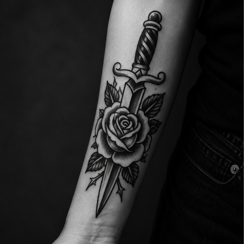 Traditional tattoo example